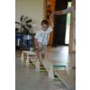 Child with multifunctional balance trainer