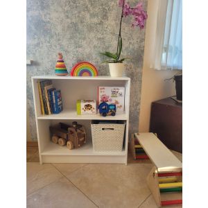 White toy shelf