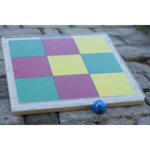 Board with colorful targets