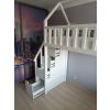 Loft bed with platform - chests open