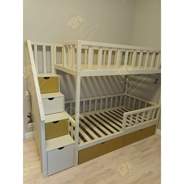 Two-tone bunk bed