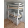 Triple bunk bed on the side