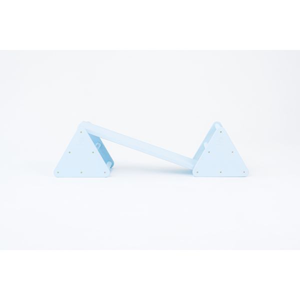 Balance constructor, blue. The board is placed at an angle.