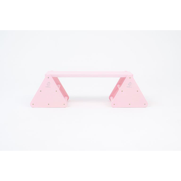 Balance constructor, pink. The board is placed on the upper spacers.