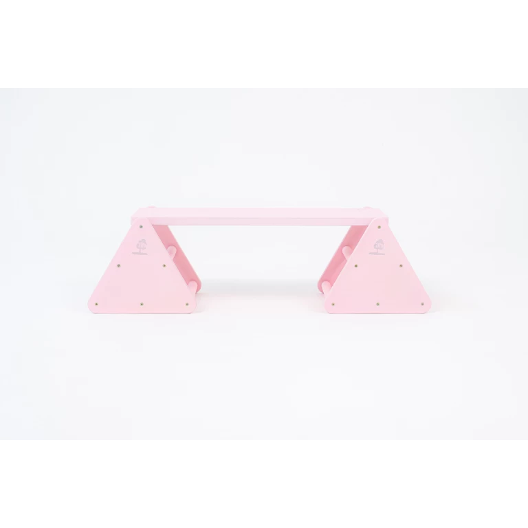 Balance constructor, pink. The board is placed on the upper spacers.