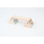 ZiPa balance constructor, brown-blue, board on top spars