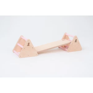 ZiPa Balance constructor, brown and pink, board inclined