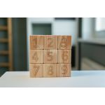 Деревянные блоки с цифрами от 0 до 9